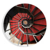 Red Stair Glass Wall Art by Insigneart USA