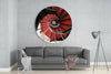 Red Stair Glass Wall Art by Insigneart USA