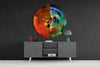 Color Wheel Glass Wall Art by Insigneart USA