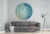 Blue Splash Glass Wall Art by Insigneart USA