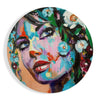 Floral Woman Glass Wall Art by Insigneart USA