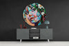 Floral Woman Glass Wall Art by Insigneart USA