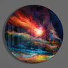 Colors in Space Glass Wall Art by Insigneart USA