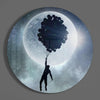 Full Moon Glass Wall Art by Insigneart USA