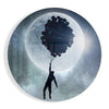 Full Moon Glass Wall Art by Insigneart USA