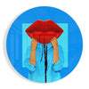 Lip Head Glass Wall Art by Insigneart USA