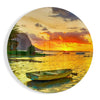 Lonely Kayak Glass Wall Art by Insigneart USA
