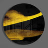 Yellow Abstract Glass Wall Art by Insigneart USA