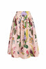 SOTAVENTO MIDI SKIRT IN JARDIN PRINT SOFT KHAKI by No Pise La Grama Web