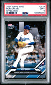 Graded 2024 Topps Now Roki Sasaki #OS13 Offseason Rookie RC Baseball Card PSA 9 Mint