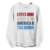 Loves Jesus & America Too Bold (Front) by Shield Republic