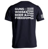 Guns Whiskey Beer and Freedom by Shield Republic