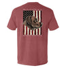 The Land of the Free Chocolate Lab by Shield Republic