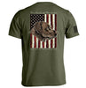 The Land of the Free Chocolate Lab by Shield Republic