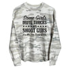 Some Girls Drive Trucks and Shoot Guns (Front) Corded Poncho by Shield Republic