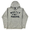 Mostly Peaceful (Black) Lightweight Hoodie by Shield Republic