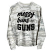 Messy Buns and Guns (Front) Corded Poncho by Shield Republic