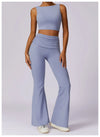 Women Athletic Wear High Waist Leggings And Top Two Piece Set Seamless Gym Tracksuit