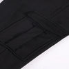 Mens Sweatpants Straight Fit Drawstring Multi-pocket Pants