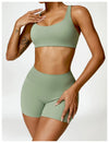 2 PCS Yoga Set Gym Clothes Sportswear Workout Tracksuits Sports Bra Gym Leggings Wear Athletic