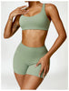 2 PCS Yoga Set Gym Clothes Sportswear Workout Tracksuits Sports Bra Gym Leggings Wear Athletic