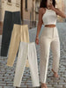Women’s High Waist Slim Trousers by FitiqueFit