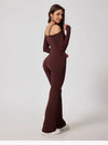 Yoga Jumpsuit Women's Sports Overalls Flared Trousers