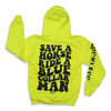 Save a Horse Ride a Blue Collar Man Neon Yellow Hoodie by Luckless Outfitters