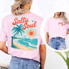 Salty Soul Comfort Colors Tee – Women’s Summer Beach Shirt by Adorb Custom Tees
