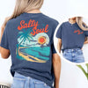 Salty Soul Comfort Colors Tee – Women’s Summer Beach Shirt by Adorb Custom Tees
