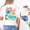 Salty Soul Comfort Colors Tee – Women’s Summer Beach Shirt by Adorb Custom Tees