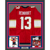 Framed Autographed/Signed Sam Reinhart 35x39 Florida Red Hockey Jersey JSA COA