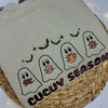 Sand "Cucuy Season" Embroidered Sweatshirt – Unisex Cotton Fabric by Dog Mom Hat