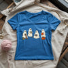 Ghost Stitchers Society Lady V-neck by YarnMerch