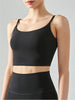 Women's sports bra with chest cushion, vest and suspender