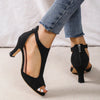 Leather High Heels Shoes by FitiqueFit