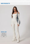 Yoga Jumpsuit Women's Sports Overalls Flared Trousers