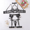 Ellolace Sexy Lingеrie Set New 2024 Halter Bra Push Up Erotic Costume Fantasy Intimate Sexy Female Complete Transparent Outfits