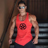 Gym Bodybuilding Muscle Shirts Sleeveless Cotton Breathable Tank Tops Fitness Irregular Hem