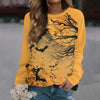 🎃 Vintage Pumpkin Print Long Sleeve T-Shirt – Harajuku Halloween Graphic Tee by FitiqueFit