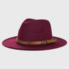Unisex Wool Fedora – Flat-Brim Felt Hat for Fall & Winter by FitiqueFit