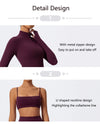 Women's Half Zipper Long Sleeve 2-Pc Activewear