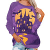 🎃 Vintage Pumpkin Print Long Sleeve T-Shirt – Harajuku Halloween Graphic Tee by FitiqueFit