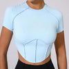 NudeFit Quick-Dry Yoga Top - Seamless Activewear