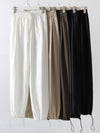 White Sweatpants For Women High Waist Jogger Wide Leg