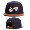 Skull Hand Snapback Hat – Flat Bill Adjustable Baseball Cap by FitiqueFit