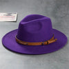 Unisex Wool Fedora – Flat-Brim Felt Hat for Fall & Winter by FitiqueFit