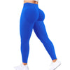 Women's Yoga Pants High Waist  Solid Color Tight Fitting Sports Leggings Yoga Exercise Pants