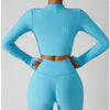 3-Piece Seamless Yoga Set – Jacket, Bra & Leggings by FitiqueFit