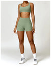 2 PCS Yoga Set Gym Clothes Sportswear Workout Tracksuits Sports Bra Gym Leggings Wear Athletic
